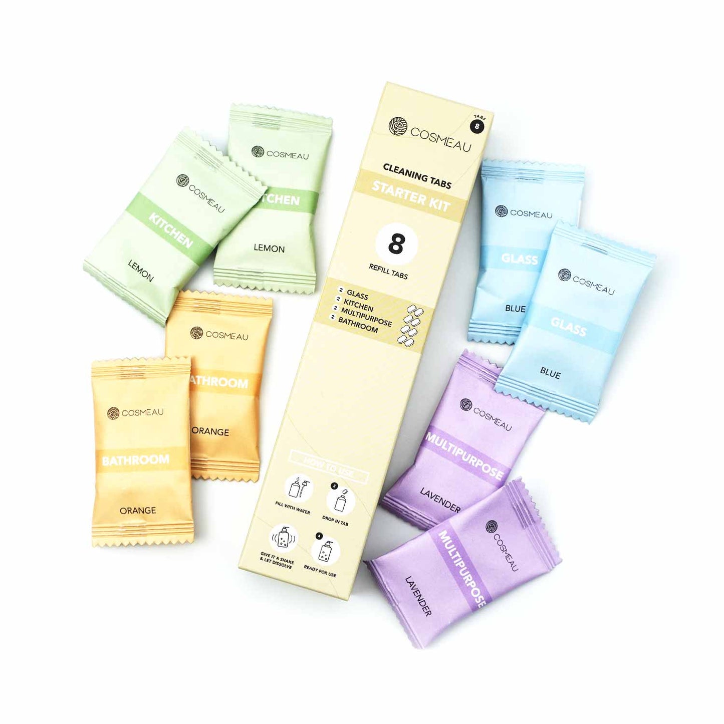 Cosmeau Cleaning Tabs Mix Multipur – Das nachhaltige Starterkit für Küche und Bad