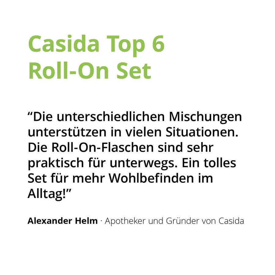 Roll-On Set Top 6 ätherische Öle (6x10 ml)