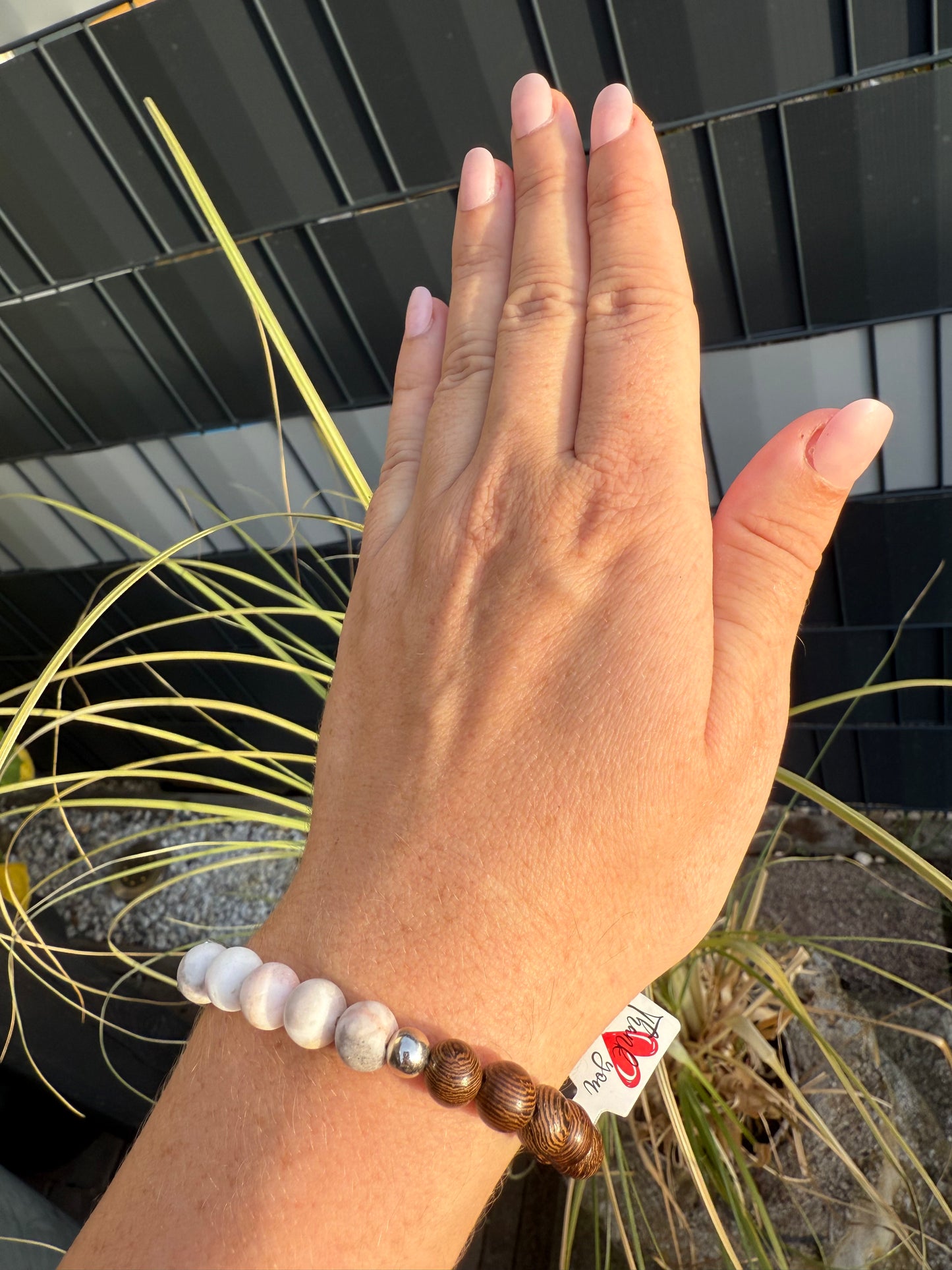 🌸 Earth & Grace – Zebra Jaspis & Holz