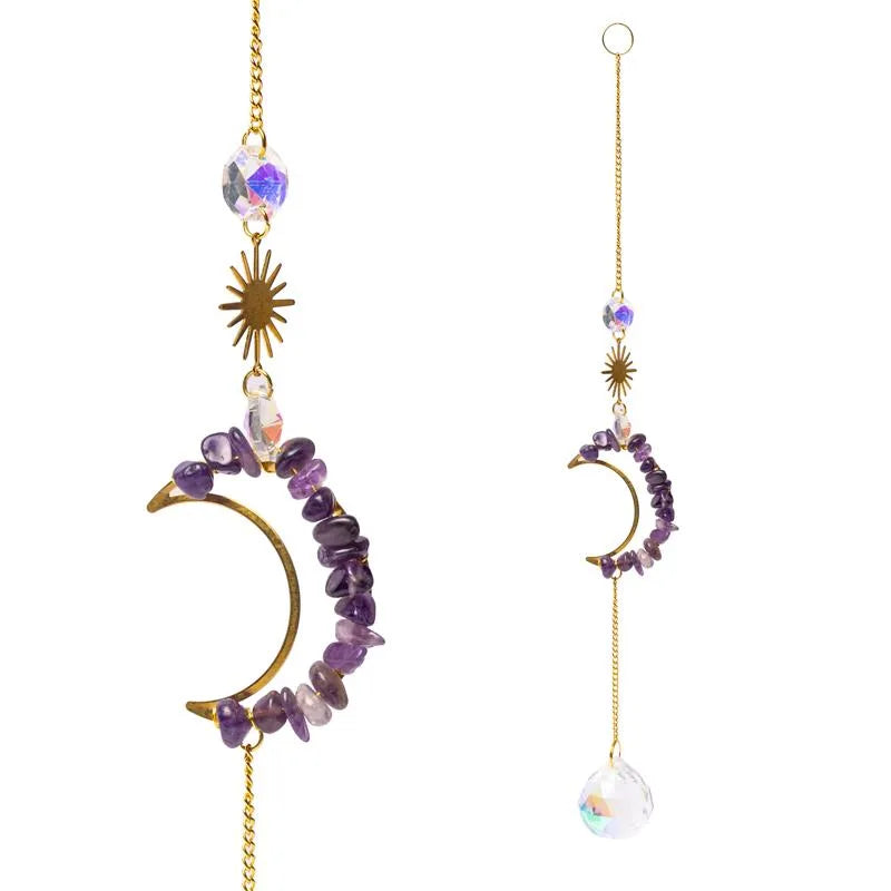 Sonnenfänger Amethystmond mit Kristallkugel