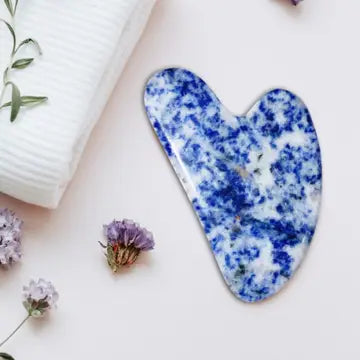 Gua Sha Steine – Grüne Jade, Bergkristall & Rosenquarz