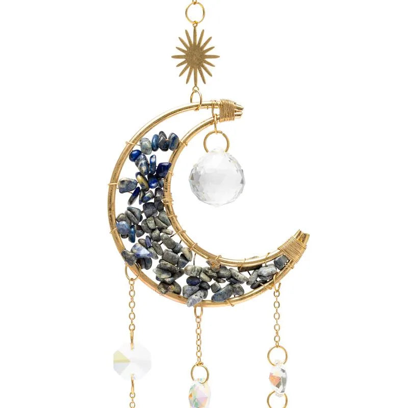 Sonnenfänger Mond mit Lapislazuli
