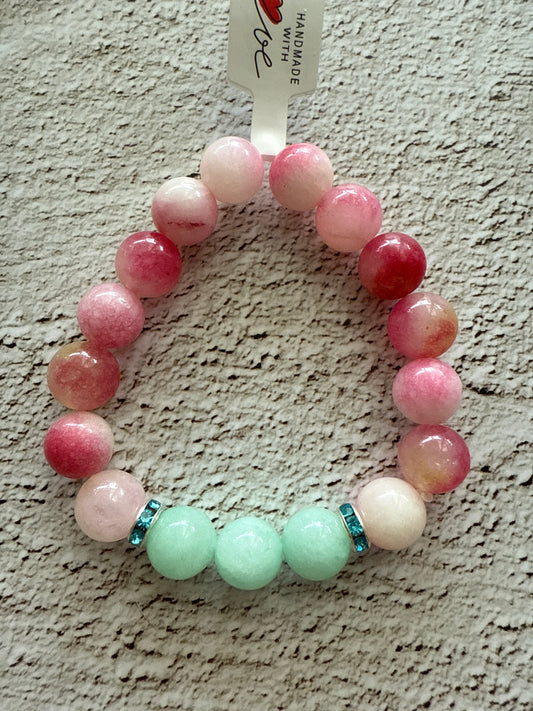 🌸 Ruhe & Herzglanz (Kinder) – Aquamarin & Kirschstein