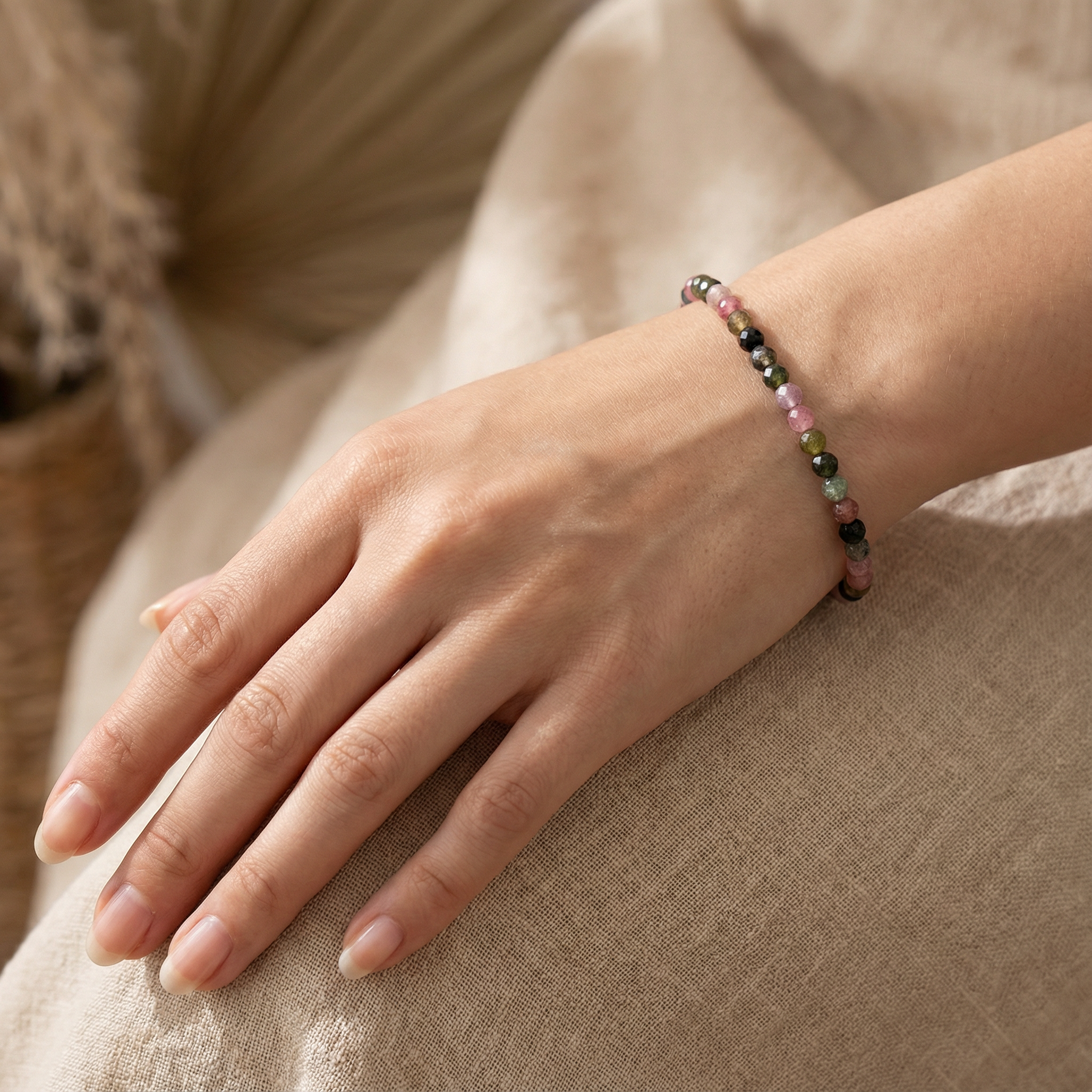Armband Turmalin mehrfarbig