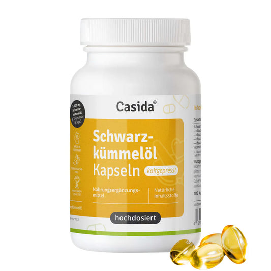 Schwarzkümmelöl Kapseln kaltgepresst (180 Kapseln)
