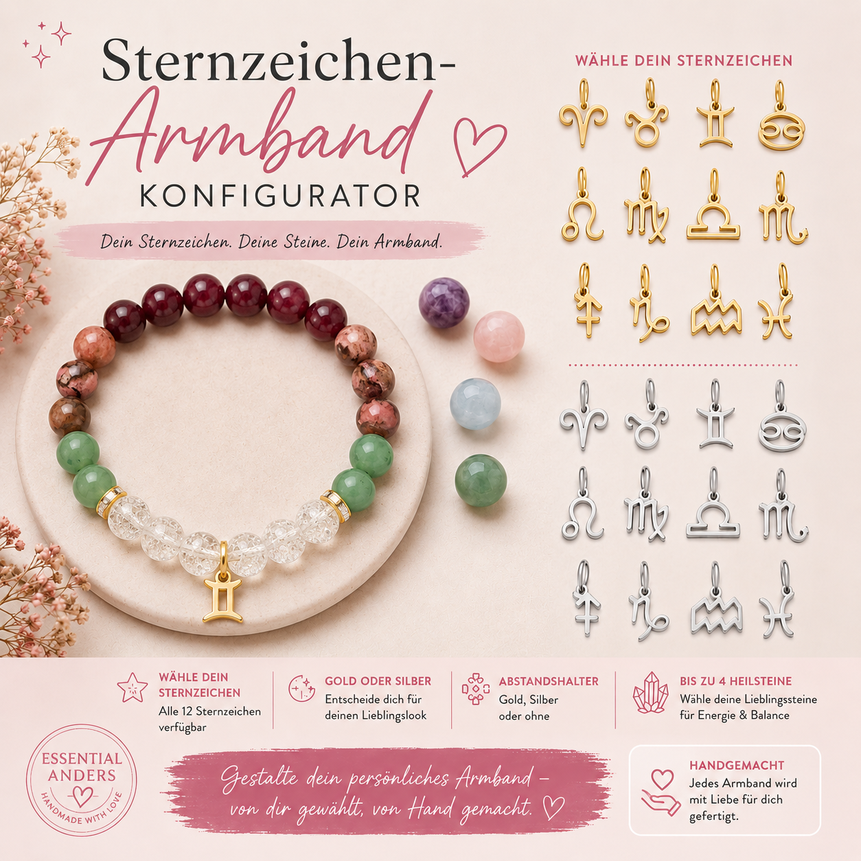 Sternzeichen Armband Konfiguartor