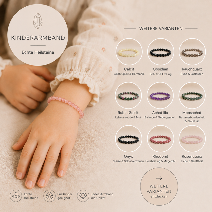 Kinderarmband aus Heilsteinen