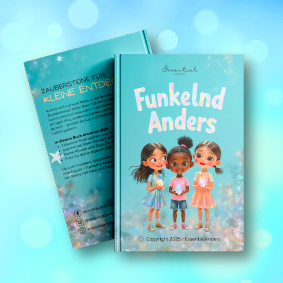 VORBESTELLUNG Funkelnd Anders – Premium-Set (Buch + Kartenset + Steinesäckchen)