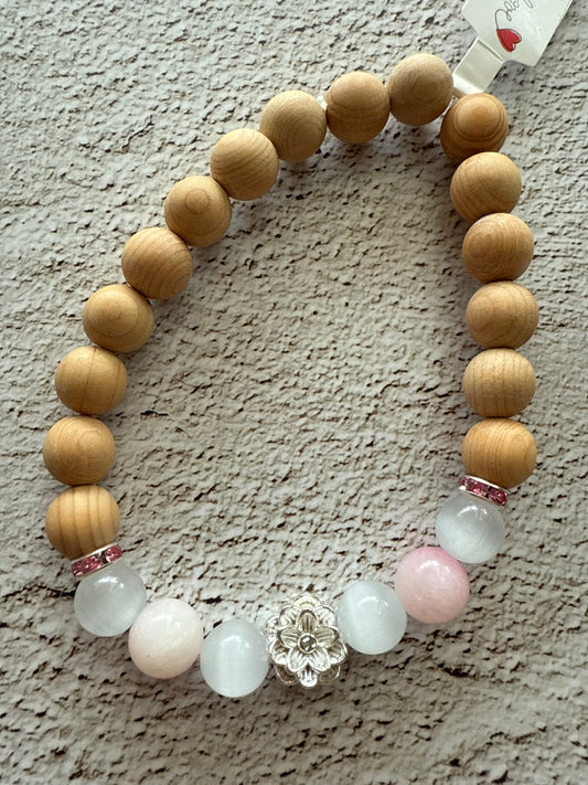 🌼 Natural Glow – Holz, Kristall & Blüte