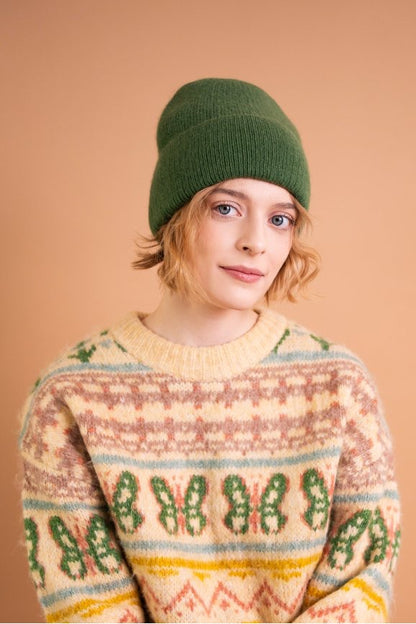 Mütze in grün – modische Mütze für kalte Tage – Essential Anders