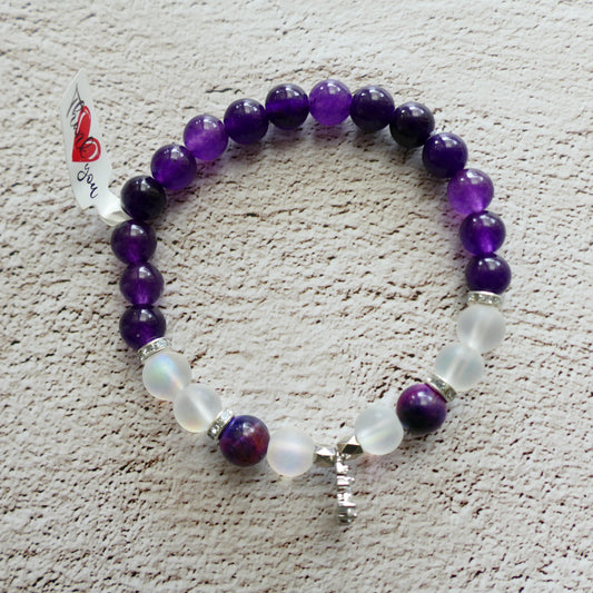 🌕 Moon Magic – Amethyst & Mondstein