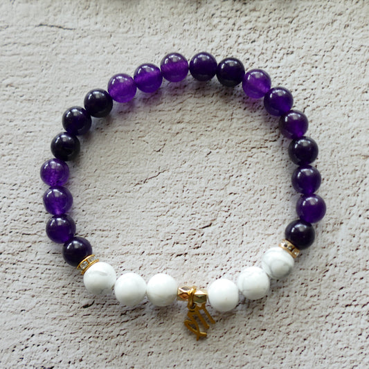 ♍ Jungfrau – Howlith & Amethyst