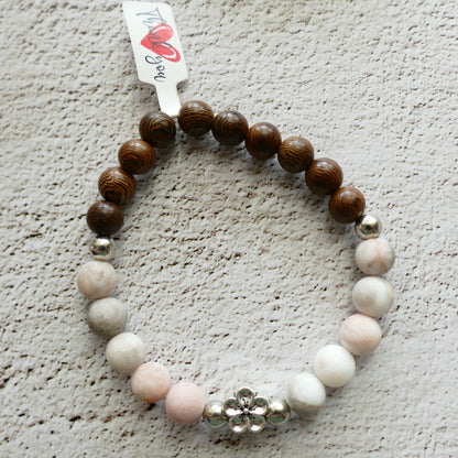 🌸 Earth & Grace – Zebra Jaspis & Holz
