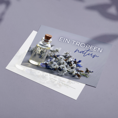 Postkarte Ätherische Öle