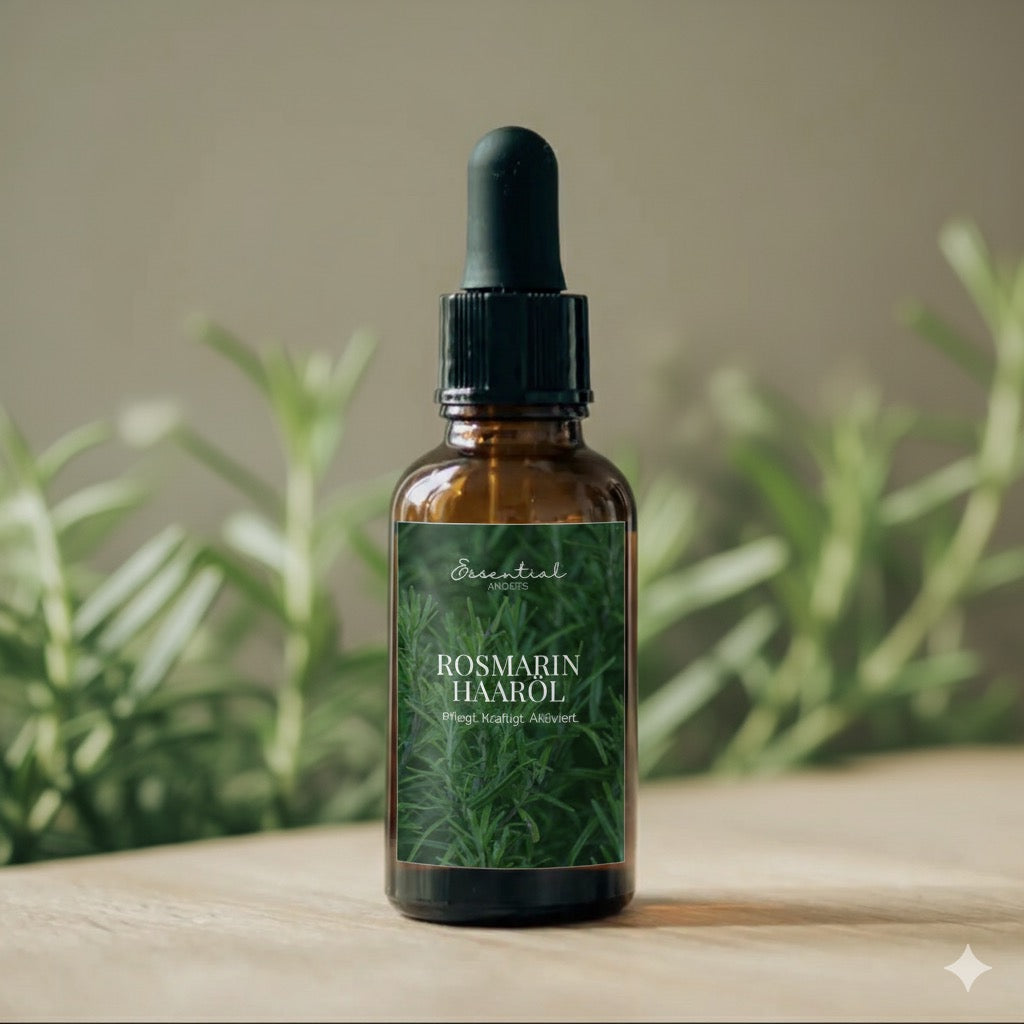 Rosmarin Haaröl mit Arganöl, Rizinusöl & ätherischem Rosmarinöl.