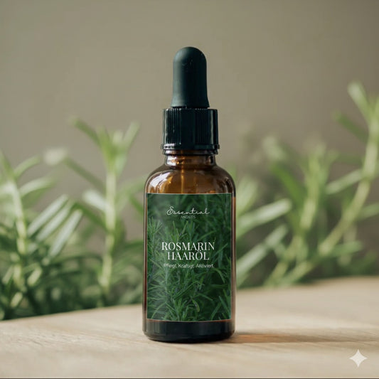 Rosmarin Haaröl mit Arganöl, Rizinusöl & ätherischem Rosmarinöl.